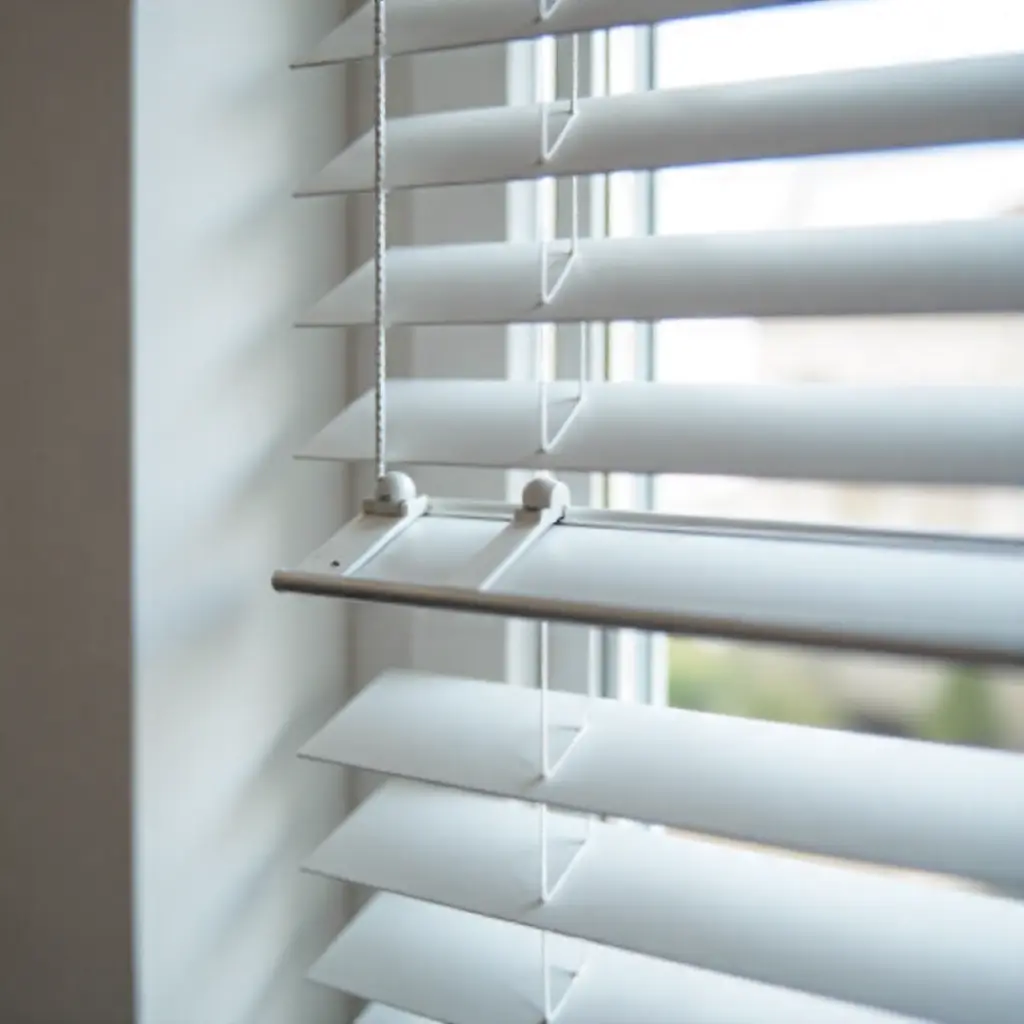 Venetian blinds with adjustable slats